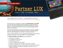 Tablet Screenshot of partnerlux.com